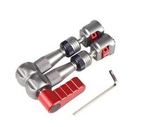 CS PRIORITY Braccio magico articolato regolabile da 17,8 cm con vite da 1/4 perno di posizionamento Ar-ri per fotocamera DS-LR Flash LED Video Light Super morsetto (braccio argento)