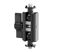 CS PRIORITY Doppia vite di posizionamento 1/4 17mm testa a sfera in metallo mini braccio magico (tipo A)