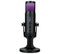 CS PRIORITY Microfono da gioco con registrazione USB Microfono a condensatore intelligente con cancellazione del rumore per PC Computer Live Streaming Singing Mic (MU-900oro)