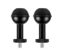 CS PRIORITY Underwater 4PCS 1" Ball Head Adapter 1/4 M5 Vite Regolabile Montaggio Fisso Anti-Loose Camera Holder Diving Tray Flash Light Staffa per accessori fotografici (2PCS M5 Adattatori)