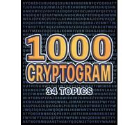 CS Puzzle Books 1000 Cryptogram Puzzles Brain-Boosting Word Challeng (Tascabile)