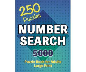 CS Puzzle Books Cs Puzzle Books Number Search Puzzle Book 250 Games (Tascabile)