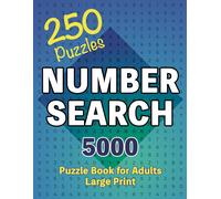 CS Puzzle Books Number Search Puzzle Book 250 Games (Tascabile)