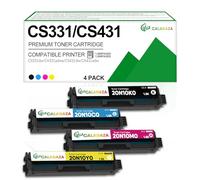 CS331 - Cartuccia toner di ricambio per Lexmark CS331dw per stampante Lexmark CS431dw CS331dw CX331adwe CX431adw, per stampante 20N10K0 20N10C0 20N10M0 20N10Y0, KCMY