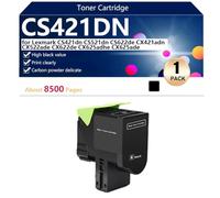 CS421DN Cartuccia Toner per Lexmark CS421dn CS521dn CS622de CX421adn CX522ade CX622de CX625adhe CX625ade Stampanti, per Scuole, Ospedali e Banche, 8500 Pagine,Black-1 pack