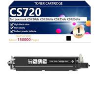 CS720de Unità di Sviluppo per Lexmark CS720de CS720dte CS725de CS725dte Stampanti , per Scuole, Ospedali e Banche, 150000 Pagine,Black-1 pack