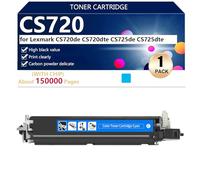 CS720de Unità di Sviluppo per Lexmark CS720de CS720dte CS725de CS725dte Stampanti , per Scuole, Ospedali e Banche, 150000 Pagine,Cyan-1 pack
