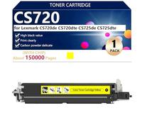 CS720de Unità di Sviluppo per Lexmark CS720de CS720dte CS725de CS725dte Stampanti , per Scuole, Ospedali e Banche, 150000 Pagine,Yellow-1 pack