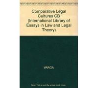 Csaba Varga Comparative Legal Cultures (Copertina rigida)
