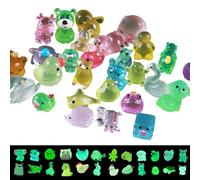 Csafyrt Animali in resina mini da 250 pezzi, simpatici animali da mini in resina luminosa, vividi accessori per giardini fati, decorazioni per la casa per interno, all'aperto