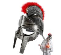 Csafyrt Casco spartano con piume da 11, 4 pollici, casco romano antico vichingo medievale, costume da soldato per giochi di ruolo di