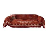 Csafyrt Copridivano Natalizio Copridivano Plaid Morbido Lavabile in Un Pezzo a 3 Posti Coperta Protettiva per Mobili per Decorazioni