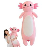 Csafyrt Cuscino di Peluche Axolotl, Animale ripieno Axolotl Lungo 27,56 Pollici, Cuscino Morbido per Il Corpo, Abbraccio Giocattolo per Bambini per Regali per Ragazze, Stile 1