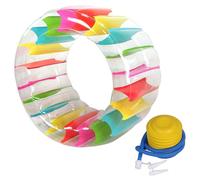 Csafyrt Giocattoli da Piscina da 39x24 Pollici Colorati per la Ruota Gonfiabile Giocattoli con Piscina con Pompa per Bambini sotto 110 cm