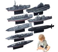 Csafyrt Giocattolo portaerei, Giocattolo da Coraggio 3D 8pcs, Modello di plastica Sottomarino per Ragazzi e Ragazze Regali per Bambini