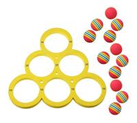Csafyrt Giochi di Piscina Eva Giocattoli in Piscina Galleggiante con punteggio per Adulti con 12 Palline da Lancio Colorate per la Parte del Nuoto