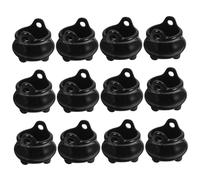 Csafyrt Mini calderoni di Halloween 12 Pezzi 0, 8x0, 7 Pollici calderone di plastica Nero calderone delle Streghe Vaso sospeso con FO