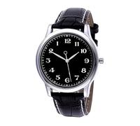 Csafyrt Orologi della moda orologio inverso uomini al quarzo orologio da polso per orologi in senso antiorario in pelle marrone impermeabile