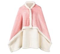 Csafyrt Scialle riscaldato 33, 5x47 Pollici Coperta riscaldata indossabile Morbida e Calda Senza Fili con Pulsanti Coperta riscaldante Portatile Ricaricabile Style-2