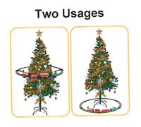 Csafyrt Trenino di Natale Set Musica Leggera Trenino di Babbo Natale per Intorno e sotto L'Albero Giocattoli elettrici a Batteria per