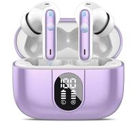 Csasan AI Cuffie Traduzione, 3 in 1 Auricolari Traduzione con 164 Lingue/6 Modalità, Buletooth 5.3 Auricolari Traduttori Istantanei con ENC Mics, Cuffie Bluetooth per Viaggi/Violetta