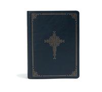 CSB Ancient Faith Study Bible, Navy LeatherTouch (Rilegato in ecopelle)