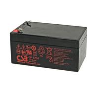CSB - Batteria AGM GP1234 da 12 Volt 3,4 Ah con attacco da 4,8 mm VDs G124030, dimensioni 134 x 67 x 65 mm