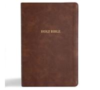 Csb Bibles by H CSB Grace Bible, Brown Leathertouch (Dysl (Rilegato in ecopelle)