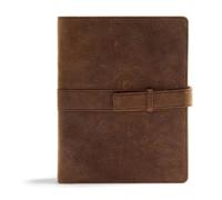 CSB Bibles by H CSB Legacy Notetaking Bible, Tan Genuine (Rilegato in ecopelle)