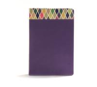 CSB Bibles by Ho CSB Rainbow Study Bible, Purple LeatherT (Rilegato in ecopelle)