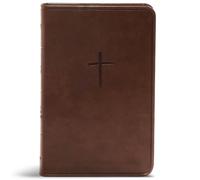 CSB Compact Bible, Value Edition, Brown LeatherTouch, Red Letter, Presentation Page, Full-Color Maps, Easy-to-Read Bible Serif Type: Christian Standard Bible, Brown, Leathertouch, Value Edition