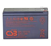 CSB GPL 1272 F2 12V 7,2Ah Batteria al Piombo Faston 6,3mm 10/12 anni long life