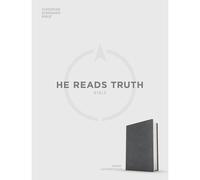 CSB He Reads Truth Bible, Smoke LeatherTouch (Rilegato in ecopelle)