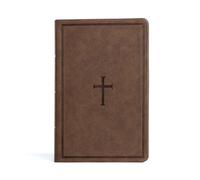 CSB Large Print Personal Size Reference Bible, Brown Leat (Rilegato in ecopelle)