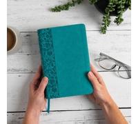 CSB Large Print Personal Size Reference Bible, Teal (Rilegato in ecopelle)