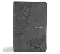 CSB Single-Column Compact Bible, Digital Study Edition, Charcoal LeatherTouch