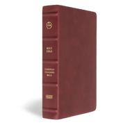 CSB Single-Column Personal Size Bible, Burgundy (Rilegato in ecopelle)