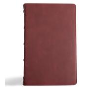 CSB Single-Column Personal Size Bible, Burgundy (Rilegato in ecopelle)