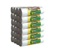 CSC - Sacchetti Spazzatura 110L con Laccetti, 240 Pz, Sacchi Spazzatura Grandi per Raccolta Differenziata Esterno Interno, Sacchi Spazzatura 70x110cm Antiforo - Buste Spazzatura 24 Rotoli, Trasparente