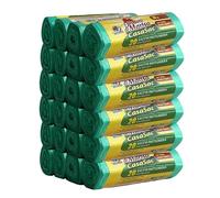 CSC - Sacchetti Spazzatura 30L con Laccetti, 480 Pz, Sacchi Spazzatura 50x65cm per Pattumiera Sottolavello, Buste Spazzatura per Raccolta Differenziata Interno Antigoccia e Antiforo - 24 Rotoli, Verde