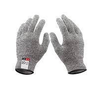 CSDASW 2pcs Guanti resistenti al taglio da di sicurezza for uso alimentare Protezione livello 5 for sbucciare le ostriche Affettare il pesce Carne Intaglio del legno Alta resistenza(XL Length 26cm)