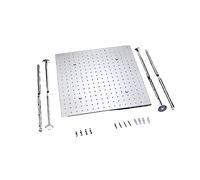 CSDASW di soffione Doccia Quadrato da 20 Pollici for Bagno, Miscelatore deviatore termostatico, Set Doccia LED Rain Spa Kit tto Laterale da 2 Pollici(Single Shower Head)