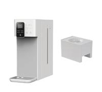 CSDASW Distributore di Acqua Calda Istantanea da 3 Litri Riscaldatore da Tavolo Bollitore for Acqua Bollitore Macchina for Il tè Fontana for Bere 25-99 ℃ Temperatura Regolabile(Grey And Smart Base)