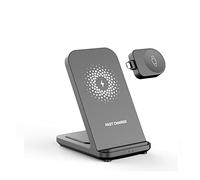 CSDASW Supporto for Caricabatterie Wireless da 30 W for Watch 4 Active 2/1 3 in 1 Dock Station di Ricarica Rapida Compatto e Potente(for Samsung Watch)