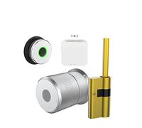 CSDASW Tuya Smart Lock TTlock Cilindro for Impronte Digitali for Porta 50-100mm Spessore Supporto Serratura for Casa Intelligente(M521 Gatway Fin,TUYA Version)