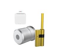 CSDASW Tuya Smart Lock TTlock Cilindro for Impronte Digitali for Porta 50-100mm Spessore Supporto Serratura for Casa Intelligente(M521 And Gatway,TUYA Version)