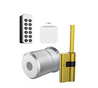 CSDASW Tuya Smart Lock TTlock Cilindro for Impronte Digitali for Porta 50-100mm Spessore Supporto Serratura for Casa Intelligente(Gatway Keyboard,TUYA Version)
