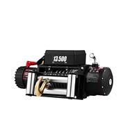 CSDASW Verricello Elettrico 13.500 libbre / 6123,5 kg 12 V, con Fune da 24 m, verricello Elettrico, paranchi elettrici con Telecomando Wireless (Fune in Acciaio for impieghi gravosi)(1500W)