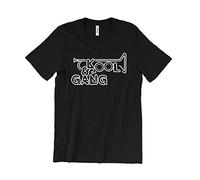 CSDC Short Sleeve Kool & The Gang T-Shirt Rnb Soul Funk Vinyl Celebration Get Down On It Live Shirt Top Sweatshirt Black L