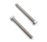 cSeao 10 viti a testa esagonale da 1/4-20 x 3 ", filettatura completa, finitura normale, acciaio inossidabile F593C 18-8 304